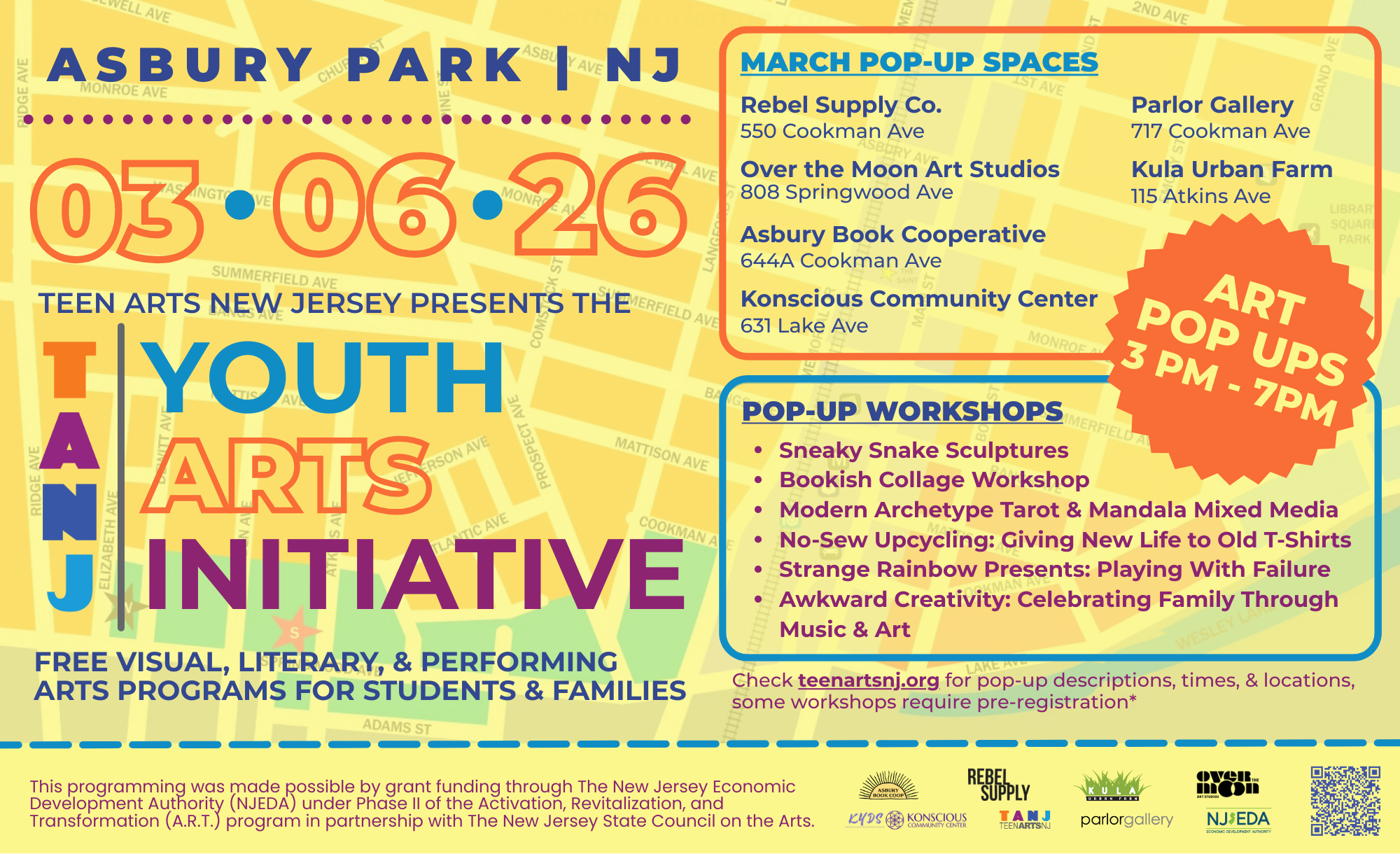 Teen Arts New Jersey Presents the TANJ Youth Arts Initiative