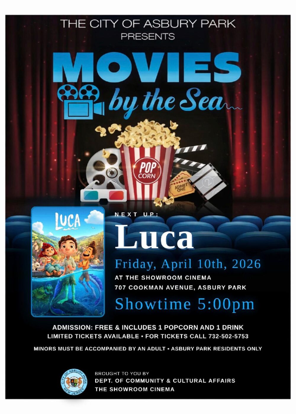 🌊 Movies by the Sea at the Showroom Cinema – LUCA 🎥
